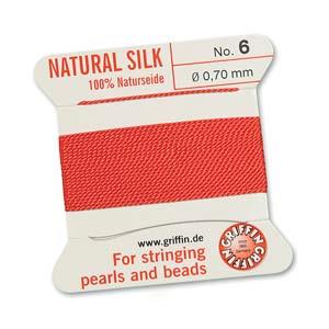 (image for) Silk Cord #6 Coral